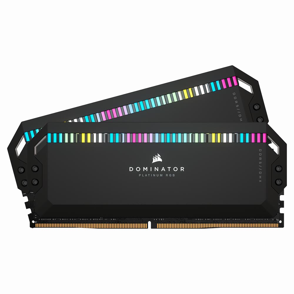 Memória RAM Corsair Dominator Platinum RGB DDR5 32GB (2x16GB) 6400MHz - Preto (CMT32GX5M2B6400C32)