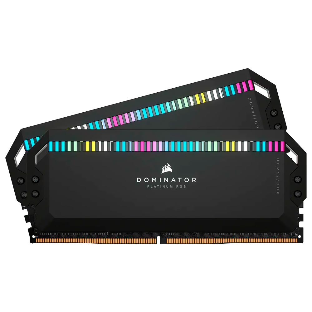 Memória RAM Corsair Dominator Platinum RGB DDR5 64GB (2x32GB) 5200MHz - Preto (CMT64GX5M2B5200C40)