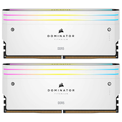 Memória RAM Corsair Dominator Titanium DDR5 32GB (2x16GB) 6600MHz RGB - Branco (CMP32GX5M2X6600C32W)