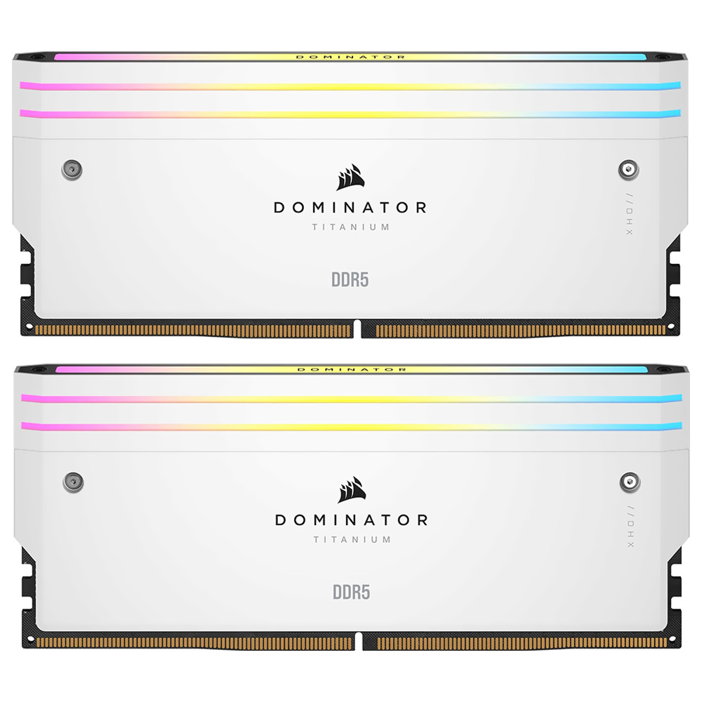 Memória RAM Corsair Dominator Titanium DDR5 48GB (2x24GB) 7200MHz RGB - Branco (CMP48GX5M2X7200C36W)