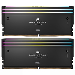 Memória RAM Corsair Dominator Titanium DDR5 64GB (2x32GB) 6400MHz RGB - Preto (CMP64GX5M2B6400C32)