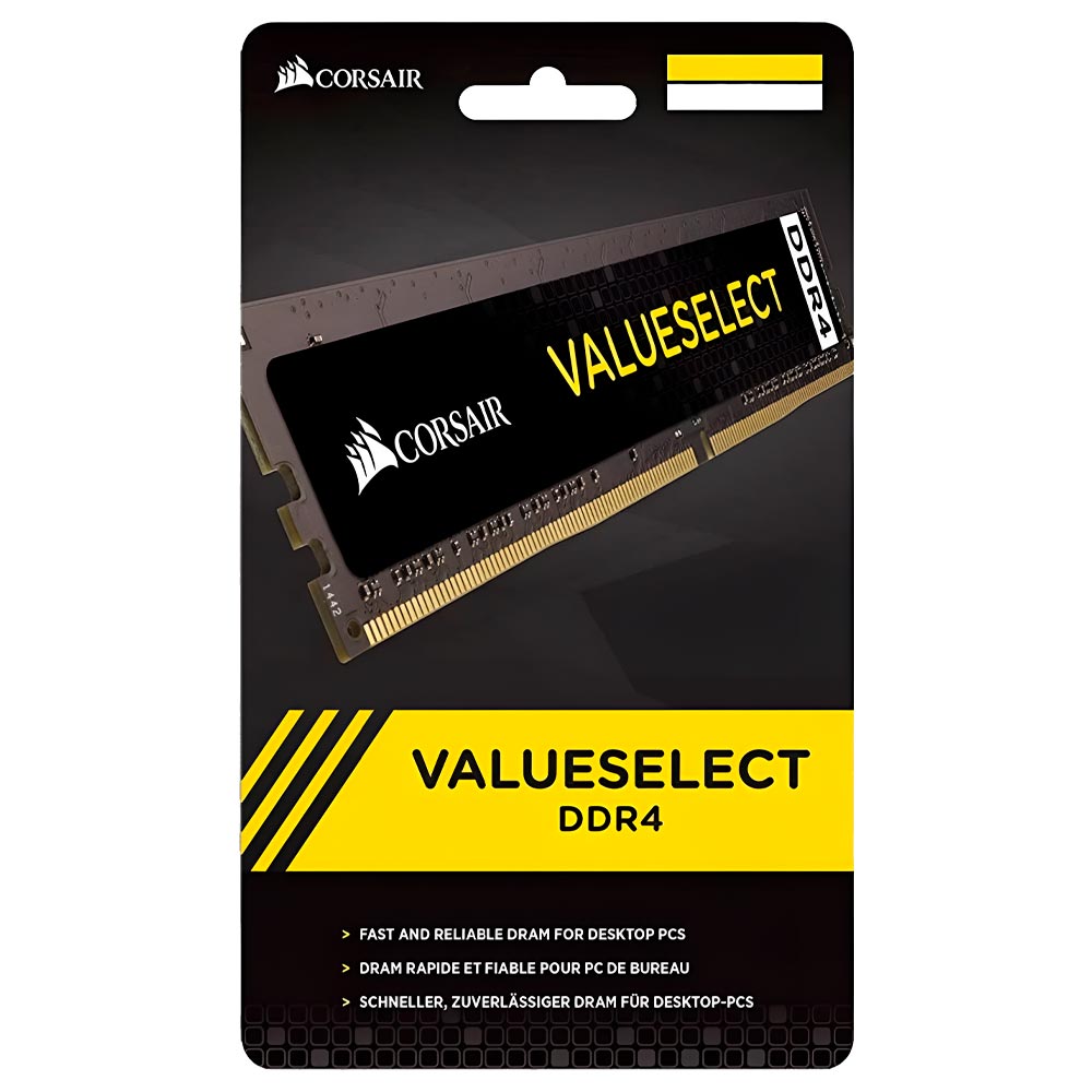 Memória RAM Corsair Value Select DDR4 32GB 2666MHz - Preto (CMV32GX4M1A2666C18) 