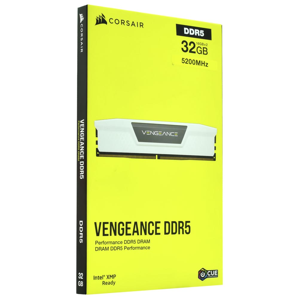 Memória RAM Corsair Vengeance 32GB (2x16GB) 5200MHz - Branco (CMK32GX5M2B5200C40W)