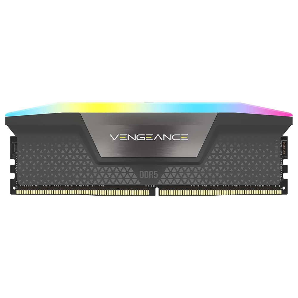 Memória RAM Corsair Vengeance DDR5 16GB 6000MHz RGB - Preto (CMH16GX5M1E6000Z36)