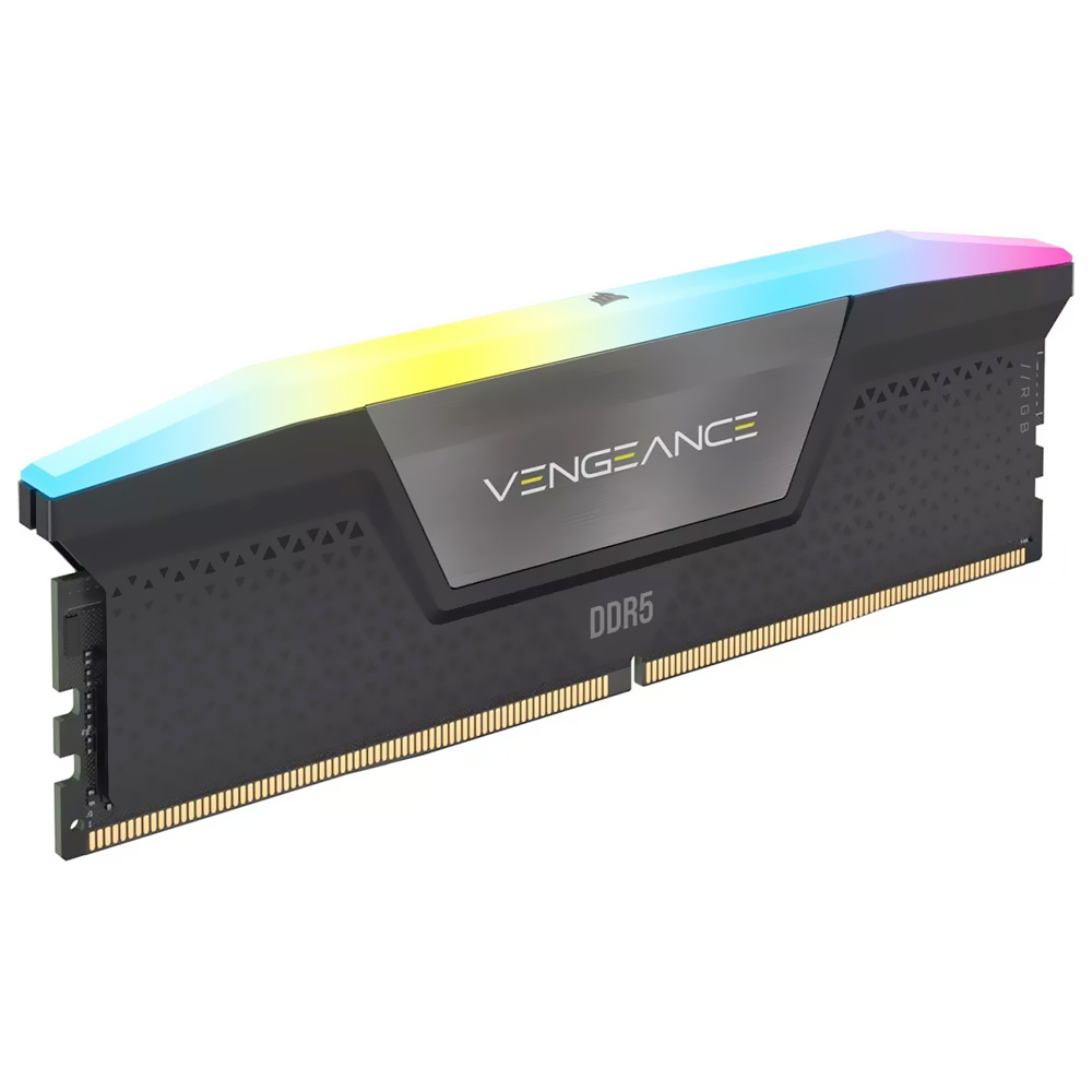 Memória RAM Corsair Vengeance DDR5 16GB 6000MHz RGB - Preto (CMH16GX5M1E6000Z36)