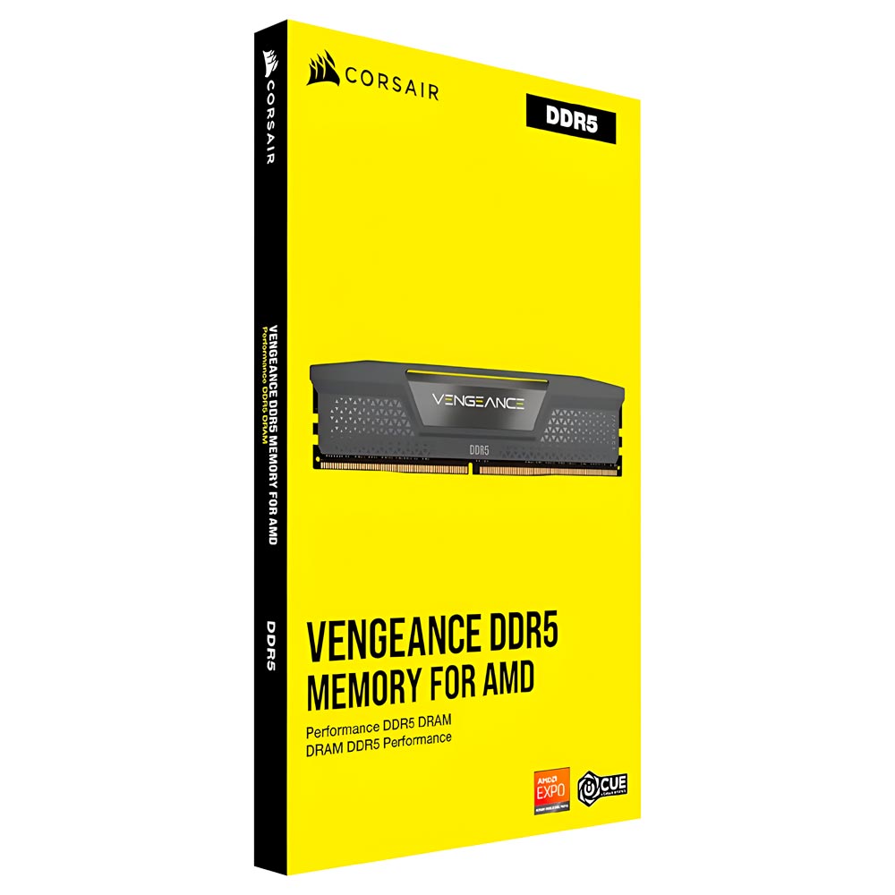Memória RAM Corsair Vengeance DDR5 32GB (2x16GB) 6400MHz - Preto (CMK32GX5M2B6400Z32)