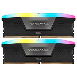 Memória RAM Corsair Vengeance DDR5 48GB (2x24GB) 5200MHz RGB - Preto (CMH48GX5M2B5200C38)