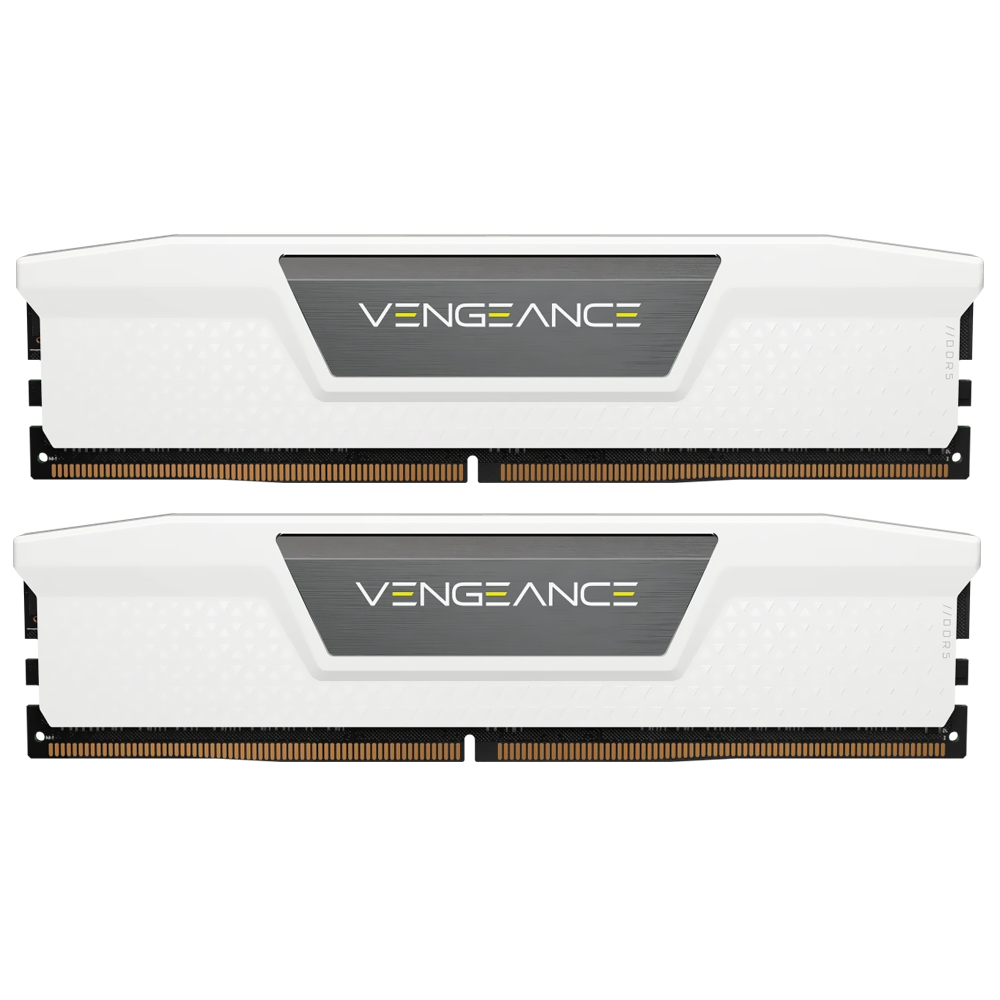 Memória RAM Corsair Vengeance DDR5 64GB (2x32GB) 5200MHz - Branco (CMK64GX5M2B5200C40W)