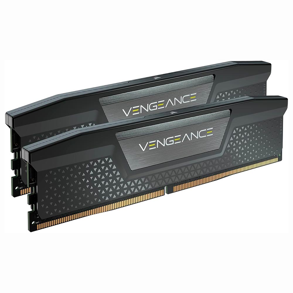 Memória RAM Corsair Vengeance DDR5 64GB (2x32GB) 5600MHz - Preto / Cinza (CMK64GX5M2B5600C40)