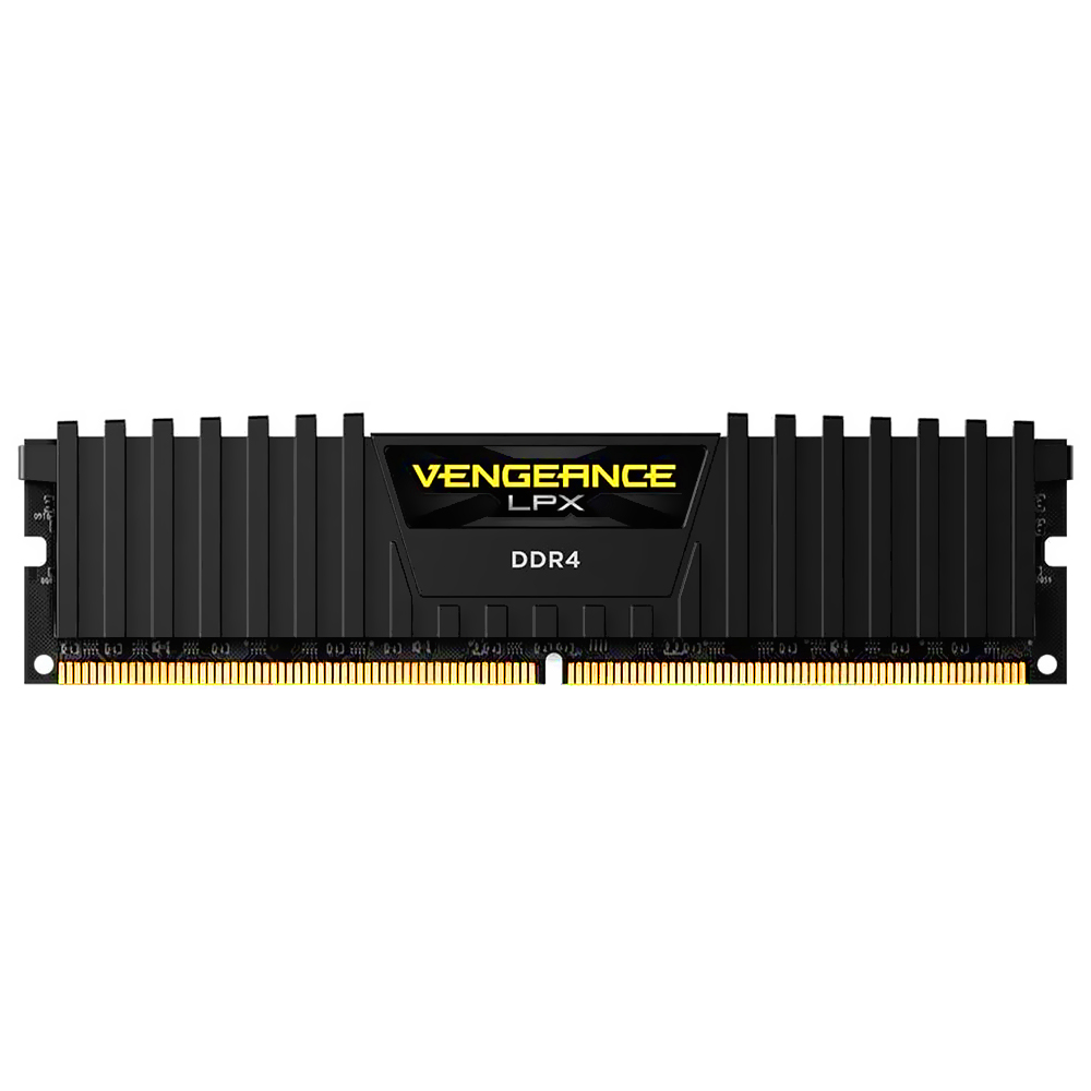 Memória RAM Corsair Vengeance LPX DDR4 16GB 2666MHz - Preto (CMK16GX4M1A2666C16)  