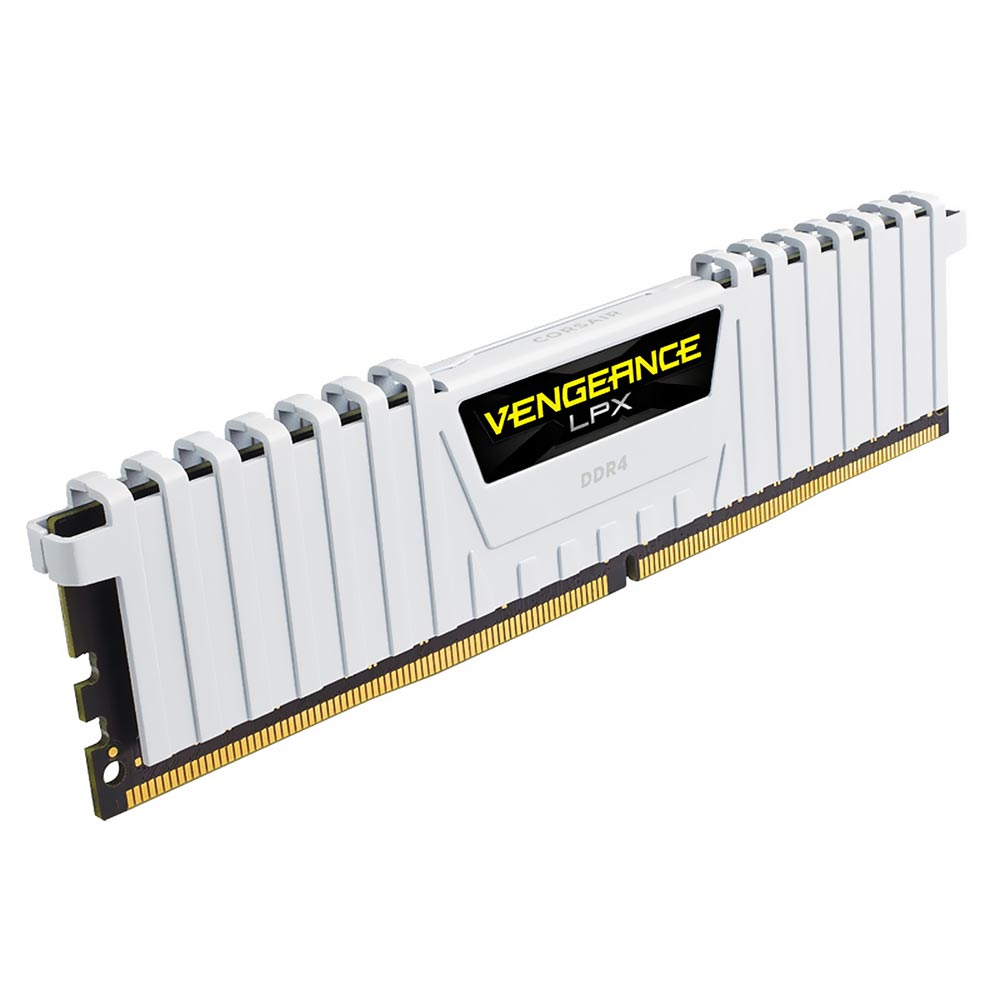 Memória RAM Corsair Vengeance LPX DDR4 16GB (2x8GB) 3200MHz - Branco (CMK16GX4M2B3200C16W)
 