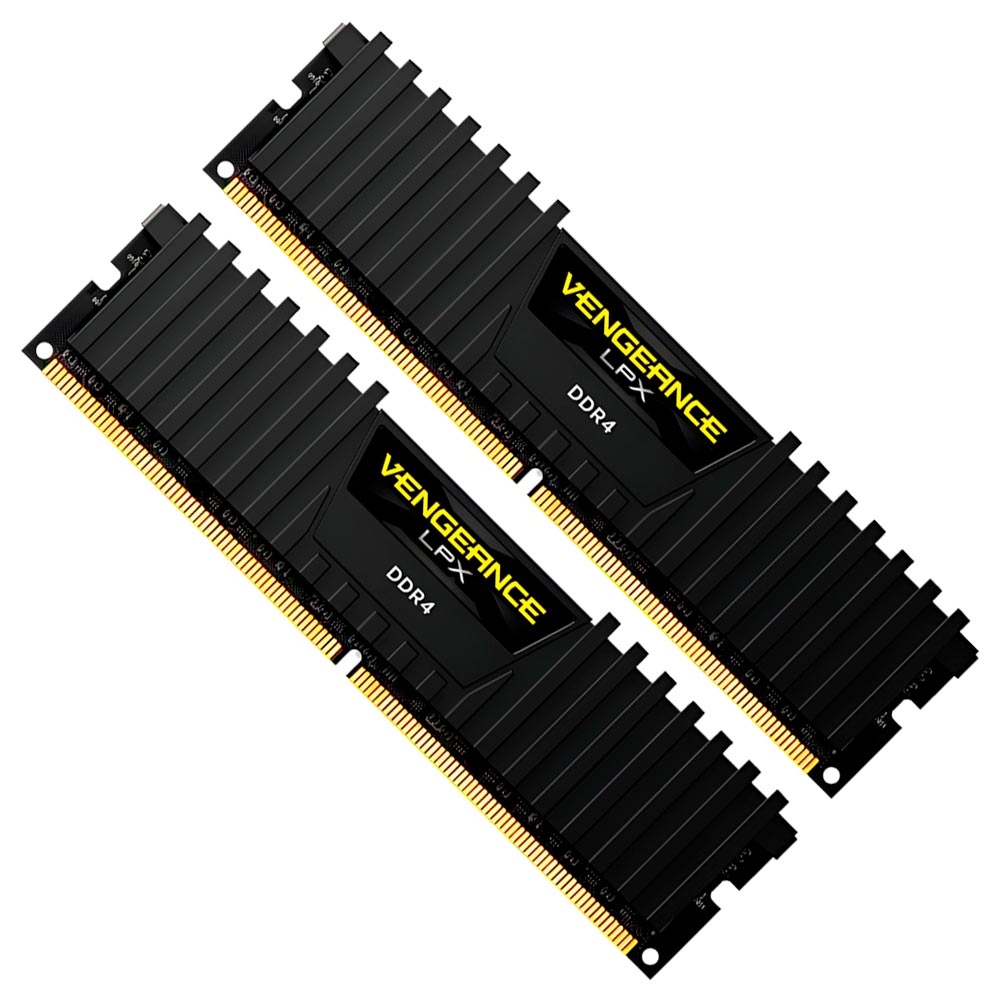 Memória RAM Corsair Vengeance LPX DDR4 16GB (2x8GB) 3200MHz - Preto (CMK16GX4M2E3200C16)