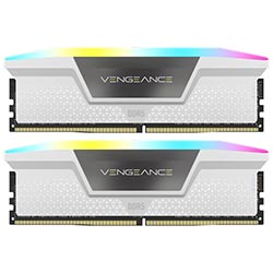 Memória RAM Corsair Vengeance RGB 32GB (2x16GB) 5200MHz - Branco (CMH32GX5M2B5200C40W)