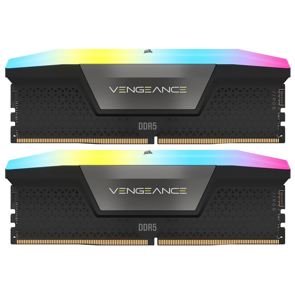 Memória RAM Corsair Vengeance RGB DDR5 (2x16GB) 5600MHz - Preto (CMH32GX5M2B5600C40K)