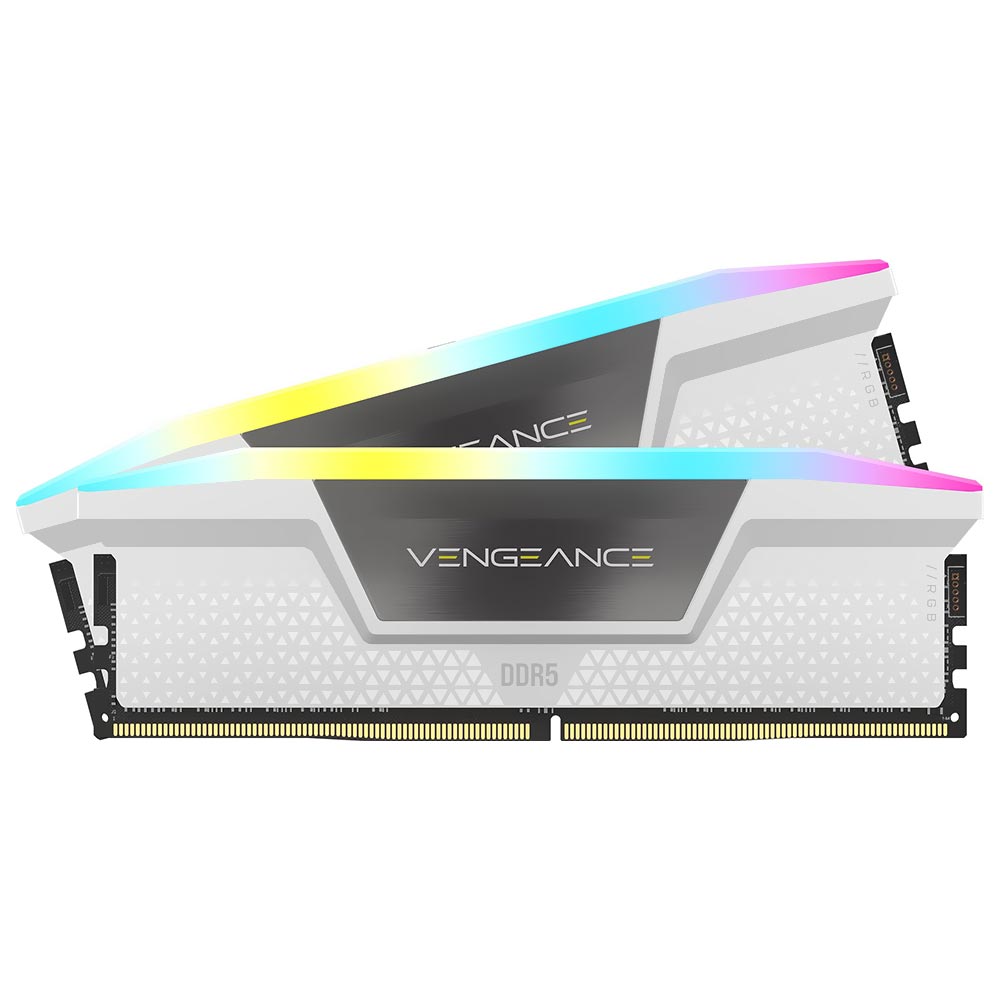 Memória RAM Corsair Vengeance RGB DDR5 32GB (2x16GB) 6000MHz - Branco (CMH32GX5M2E6000C36W)