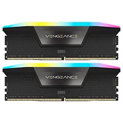 Memória RAM Corsair Vengeance RGB DDR5 32GB (2x16GB) 6000MHz - Preto (CMH32GX5M2B6000C40)