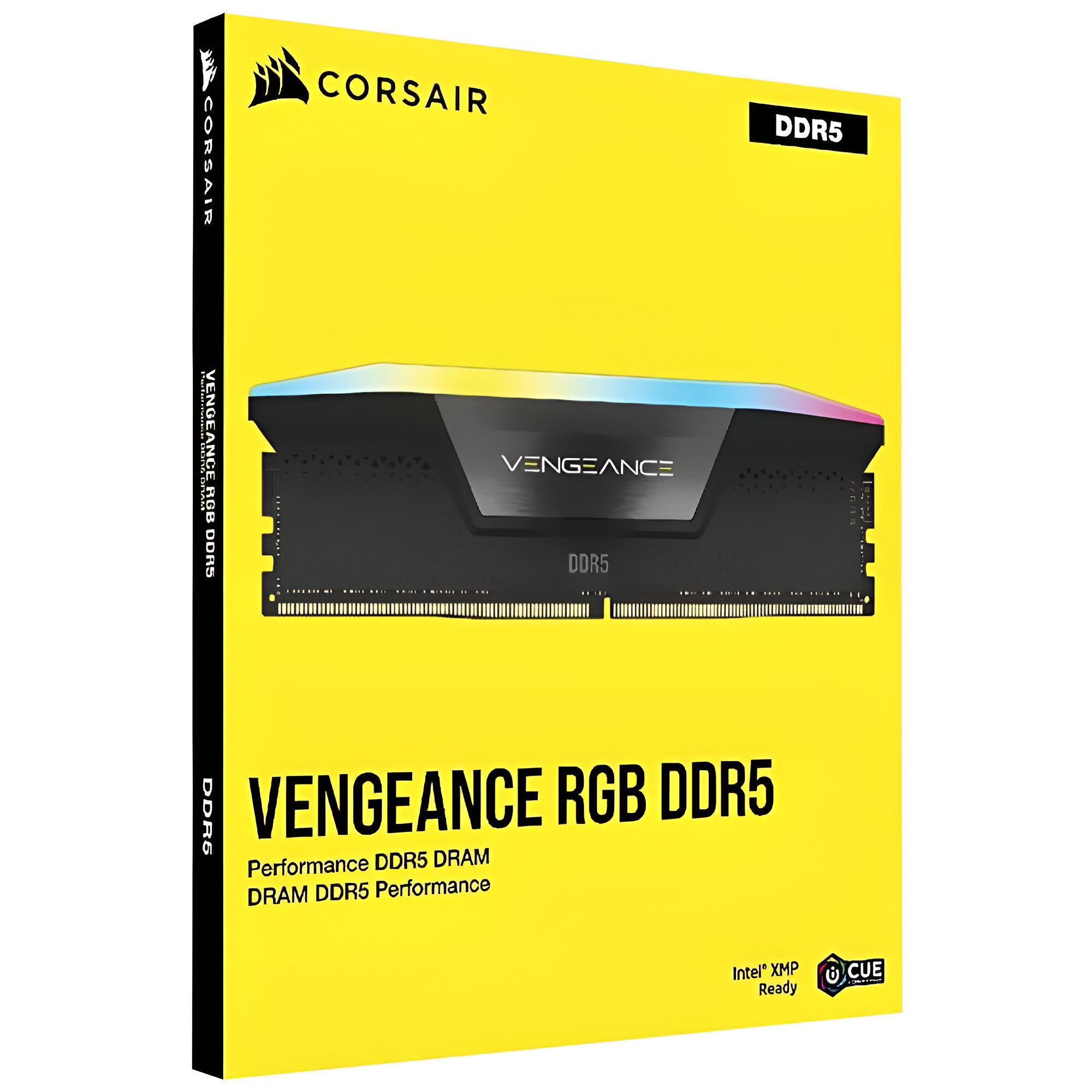 Memória RAM Corsair Vengeance RGB DDR5 32GB (2x16GB) 6200MHz - Preto (CMH32GX5M2B6200C36)