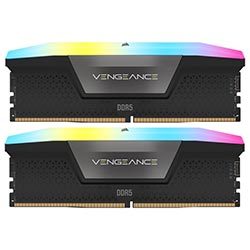 Memória RAM Corsair Vengeance RGB DDR5 32GB (2x16GB) 6400MHz - Preto (CMH32GX5M2B6400C36)