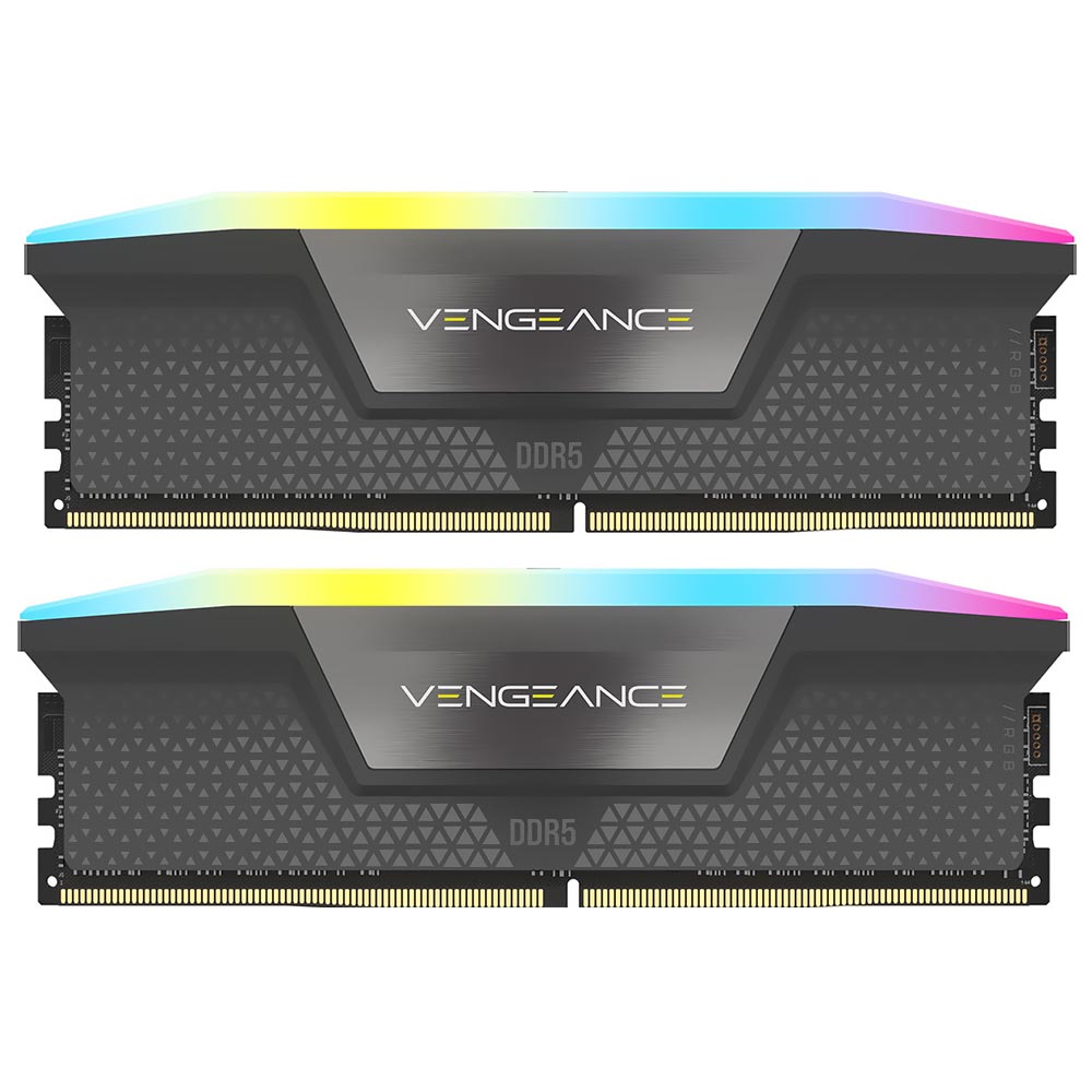Memória RAM Corsair Vengeance RGB DDR5 64GB (2x32GB) 5200MHz - Preto (CMH64GX5M2B5200Z40K)