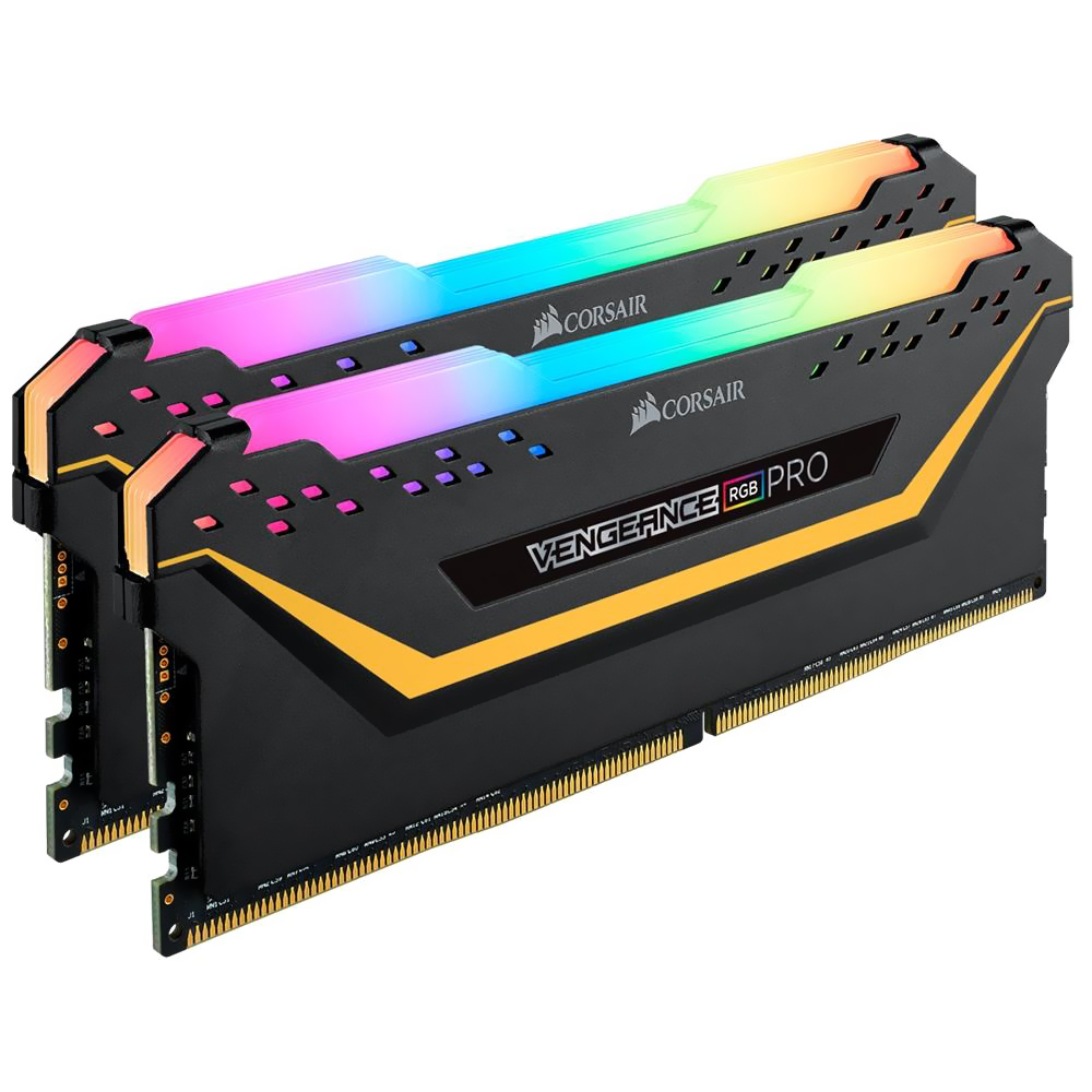 Memória RAM Corsair Vengeance RGB Pro DDR4 16GB (2x8GB) 3200MHz - Preto (CMW16GX4M2C3200C16)