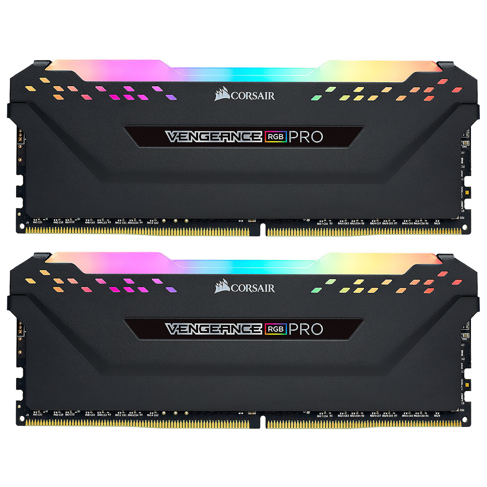 Memória RAM Corsair Vengeance RGB Pro DDR4 16GB (2x8GB) 3600MHz - Preto (CMW16GX4M2C3600C18)
