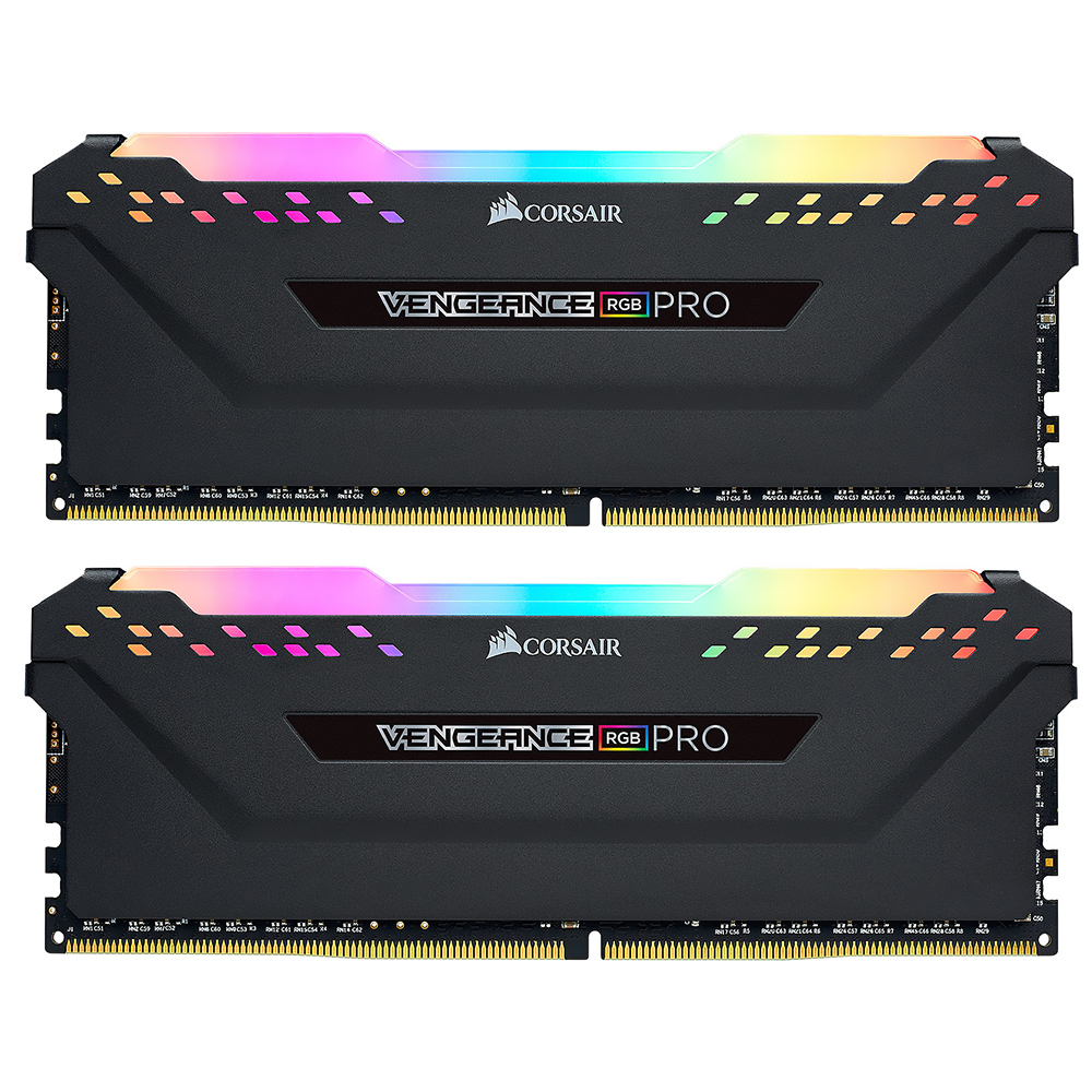 Memória RAM Corsair Vengeance RGB Pro DDR4 16GB (2x8GB) 3600MHz - Preto (CMW16GX4M2D3600C18)