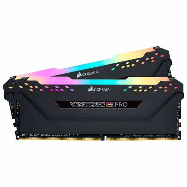 Memória RAM Corsair Vengeance RGB Pro DDR4 32GB (2x16GB) 3000MHz - Preto (CMW32GX4M2D3000C16)