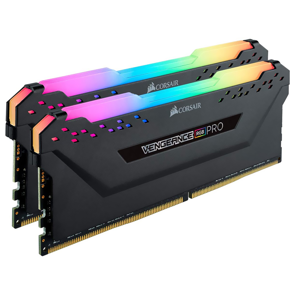 Memória RAM Corsair Vengeance RGB Pro DDR4 64GB (2x32GB) 3200MHz - Preto (CMW64GX4M2E3200C16) 