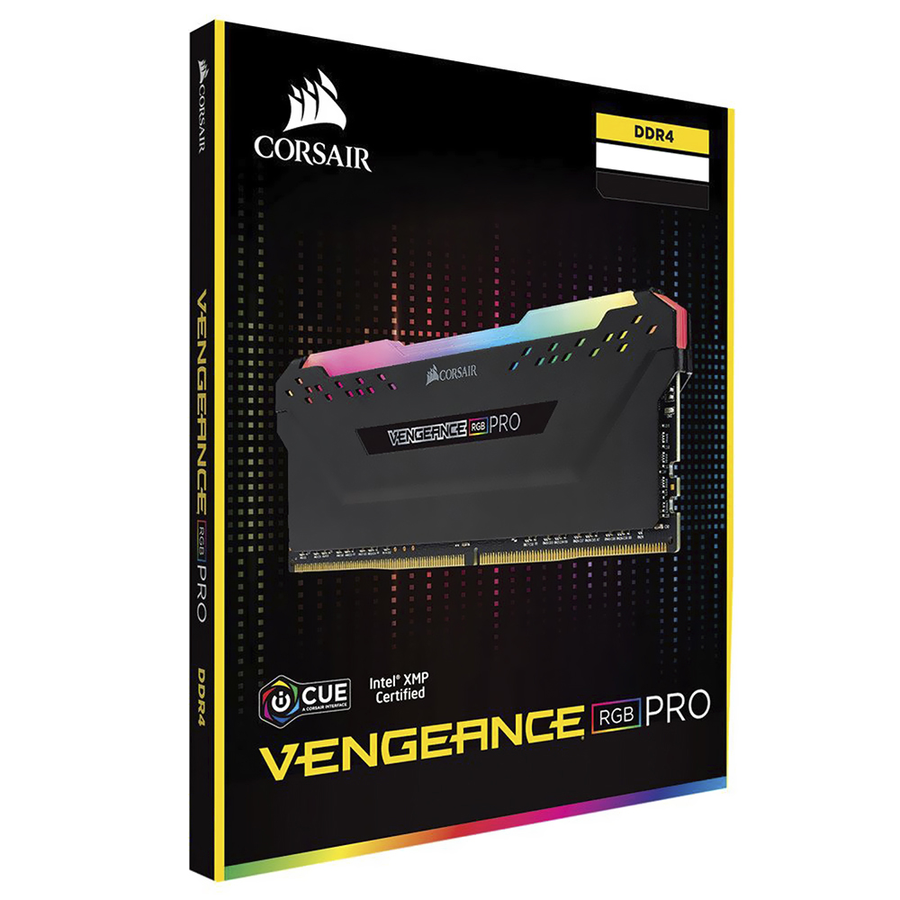 Memória RAM Corsair Vengeance RGB Pro DDR4 64GB (2x32GB) 3200MHz - Preto (CMW64GX4M2E3200C16) 