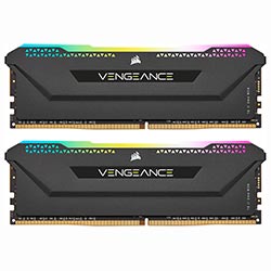 Memória RAM Corsair Vengeance RGB Pro SL DDR4 16GB (2x8GB) 3200MHz - Preto (CMH16GX4M2E3200C16) 