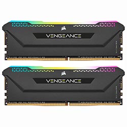 Memória RAM Corsair Vengeance RGB Pro SL DDR4 16GB (2x8GB) 3200MHz - Preto (CMH16GX4M2E3200C16) 