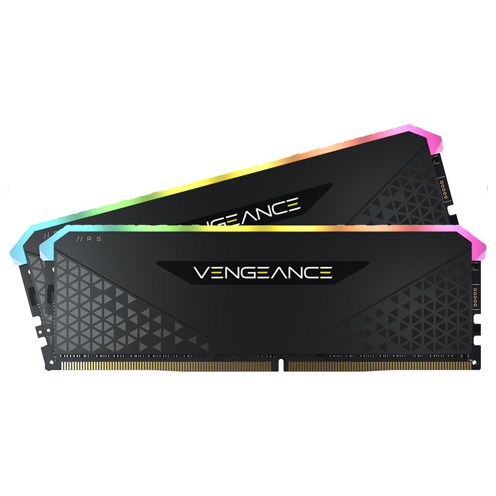 Memória RAM Corsair Vengeance RGB RS DDR4 16GB (2x8GB) 3200MHz - Preto (CMG16GX4M2E3200C16)