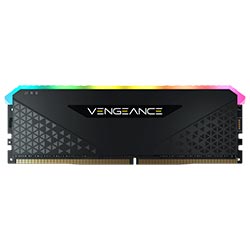Memória RAM Corsair Vengeance RGB RS DDR4 16GB 3200MHz - Preto (CMG16GX4M1E3200C16)