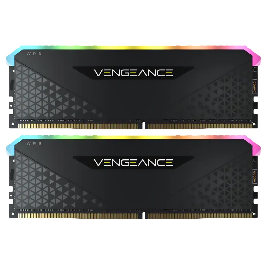 Memória RAM Corsair Vengeance RGB RS DDR4 64GB (2x32GB) 3600MHz - Preto (CMG64GX4M2D3600C18)