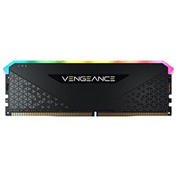 Memória RAM Corsair Vengeance RGB RS DDR4 8GB 3600MHz - Preto (CMG8GX4M1D3600C18)
