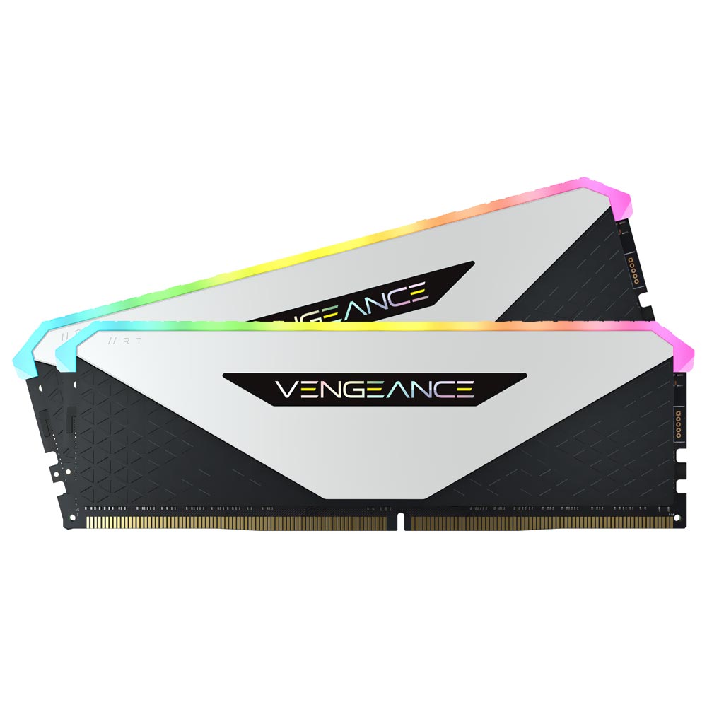 Memória RAM Corsair Vengeance RGB RT DDR4 32GB (2x16GB) 3200MHz - Branco (CMN32GX4M2Z3200C16W)