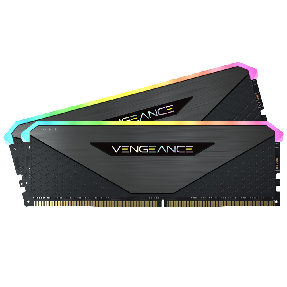 Memória RAM Corsair Vengeance RGB RT DDR4 32GB (2x16GB) 3200MHz - Preto (CMN32GX4M2Z3200C16)  