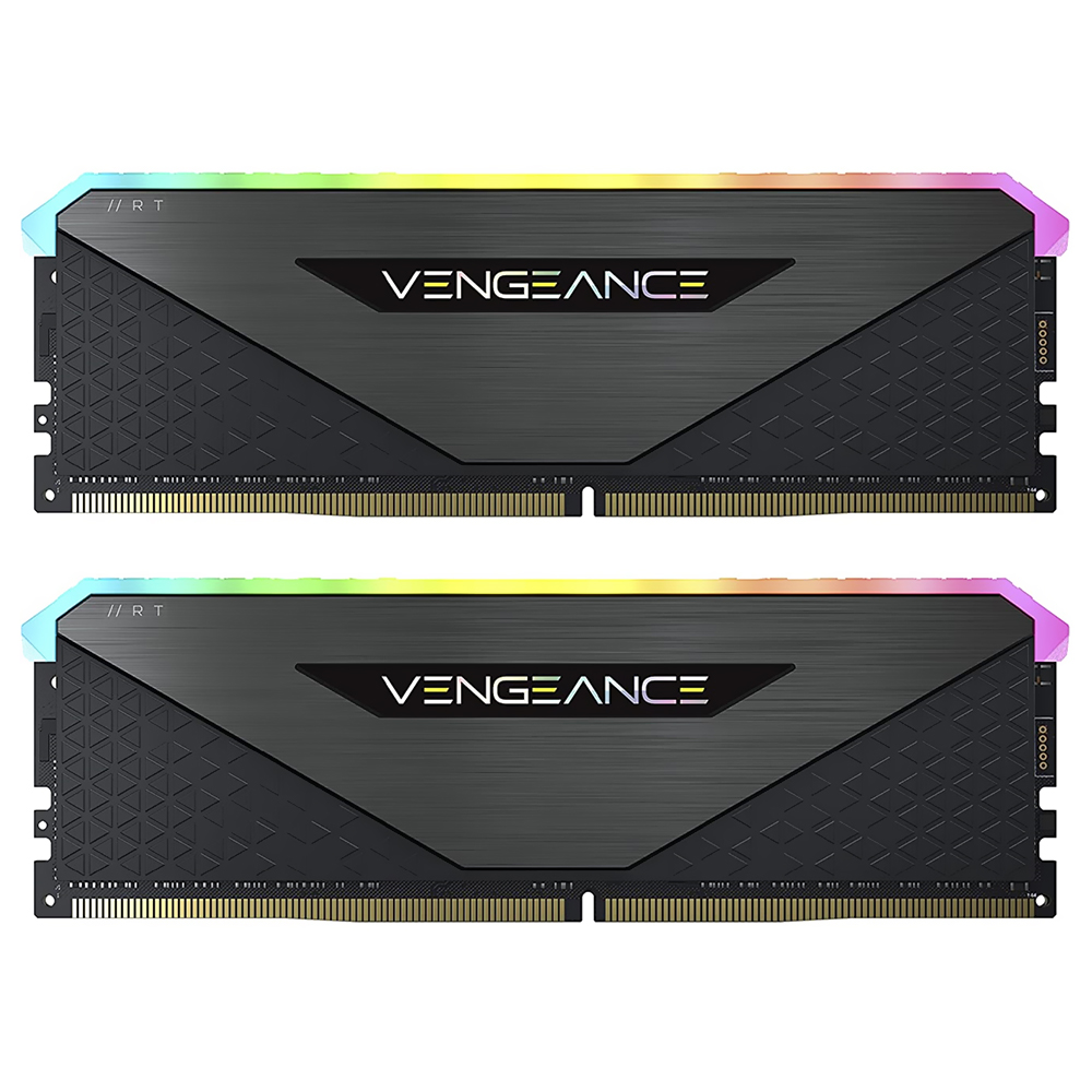 Memória RAM Corsair Vengeance RGB RT DDR4 32GB (2x16GB) 3600MHz - Preto (CMN32GX4M2Z3600C18)