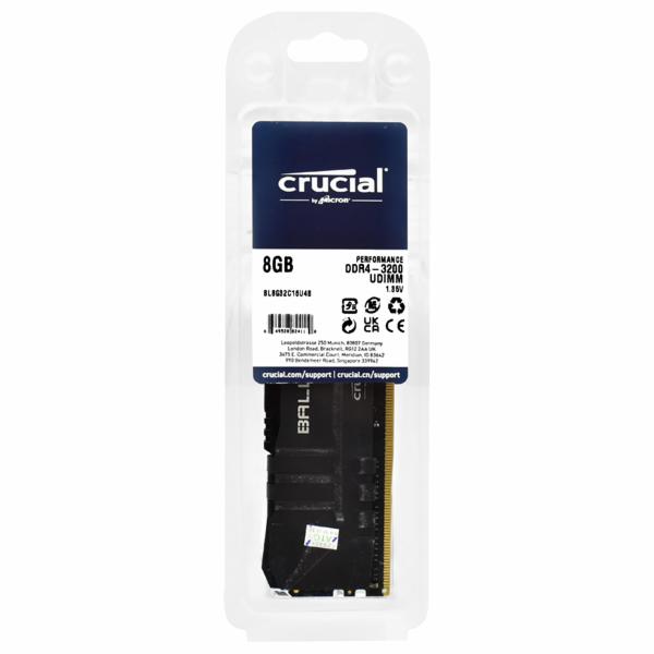 Memória RAM Crucial Ballistix DDR4 8GB 3200MHz - Preto (BL8G32C16U4B ...