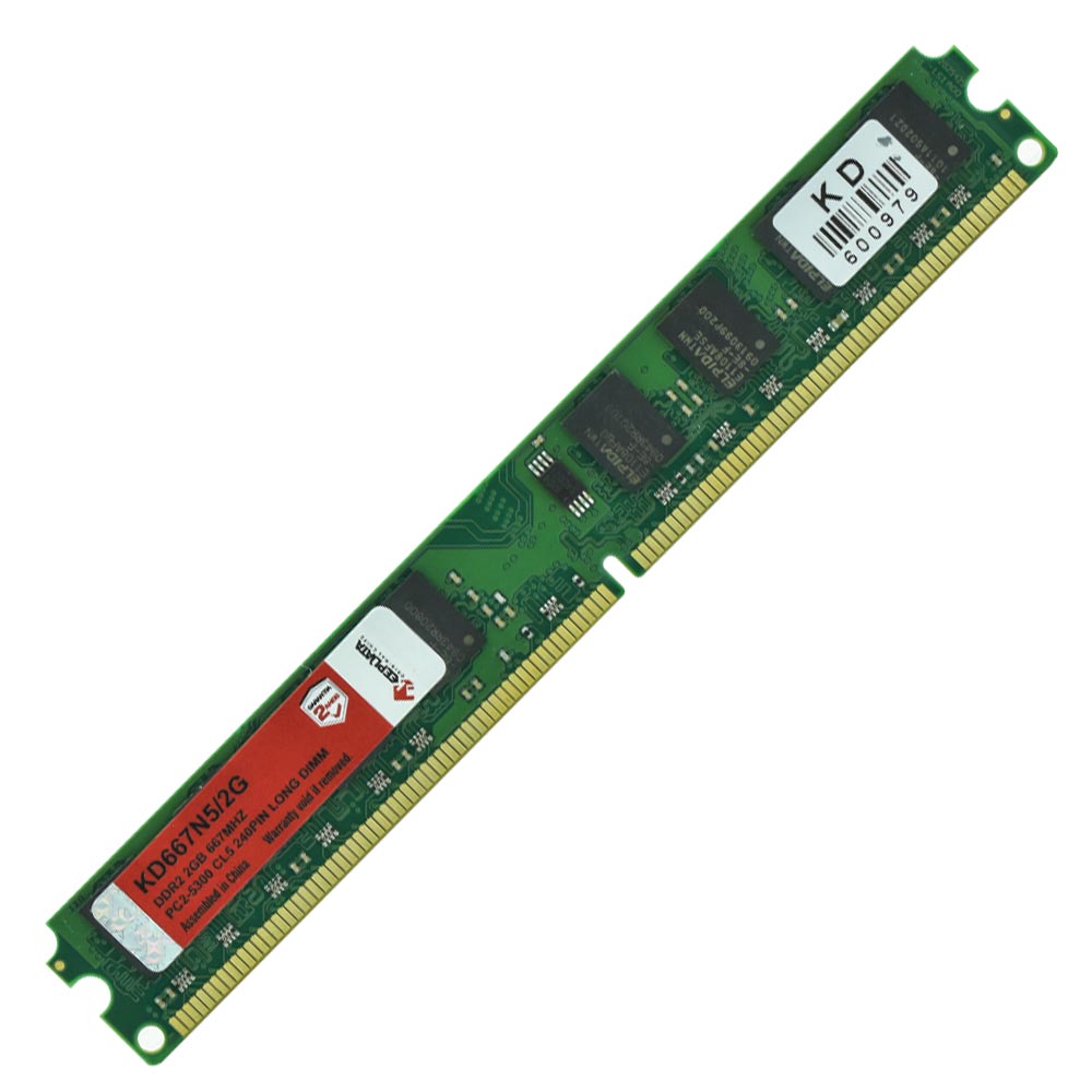 Memória RAM Keepdata DDR2 2GB 667MHz - KD667N5/2G