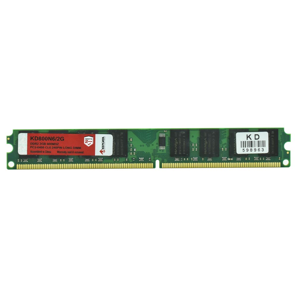 Memória RAM Keepdata DDR2 2GB 800MHz - KD800N6/2G