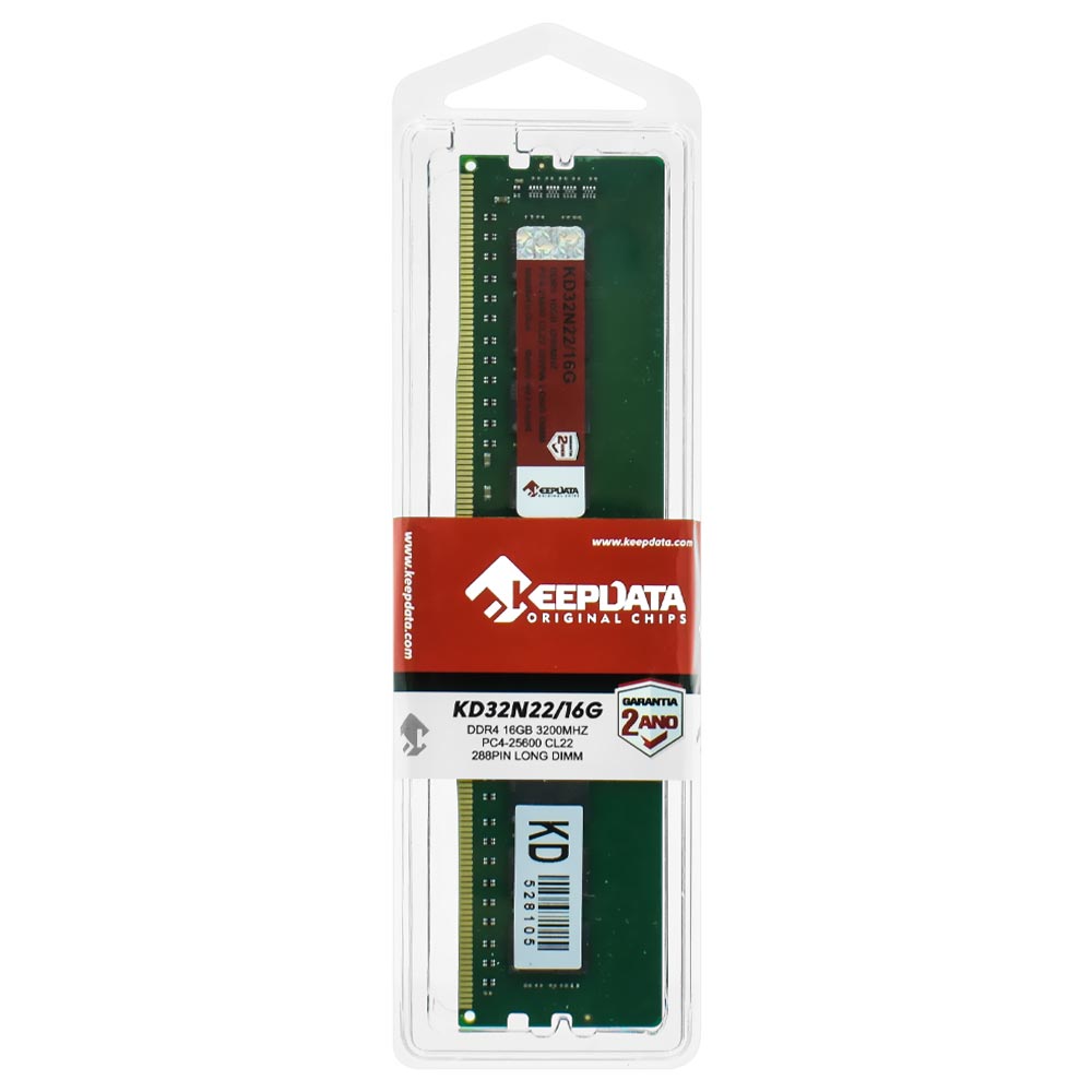 Memória RAM Keepdata DDR4 16GB 3200MHz - KD32N22/16G