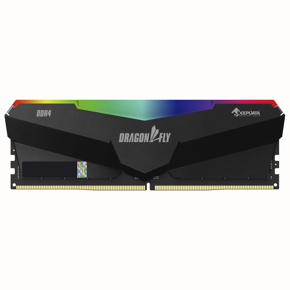 Memória RAM Keepdata Dragonfly DDR4 8GB 3600MHz RGB - Preto (KDHRGB36C18B/8G)
