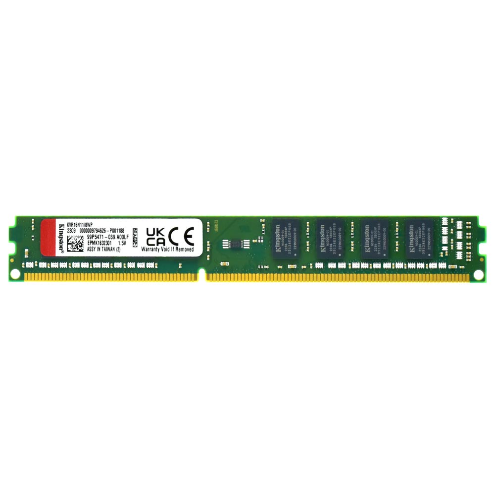 Memória RAM Kingston DDR3 8GB 1600MHz - KVR16N11/8WP