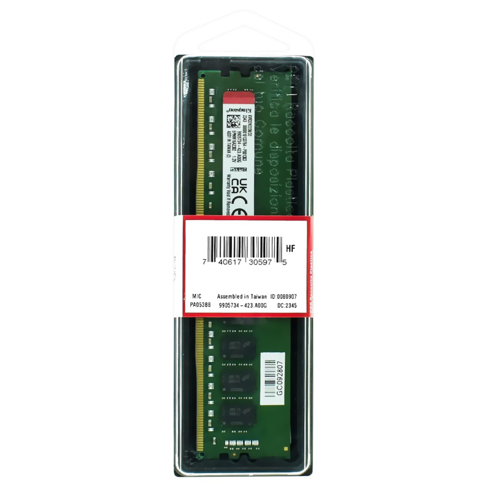 Memória RAM Kingston DDR4 16GB 3200MHz - KCP432NS8/16