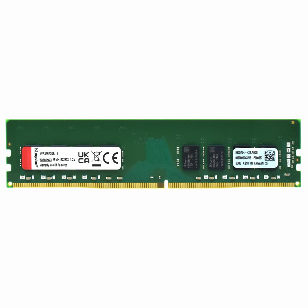 Memória RAM Kingston DDR4 16GB 3200MHz - KVR32N22D8/16