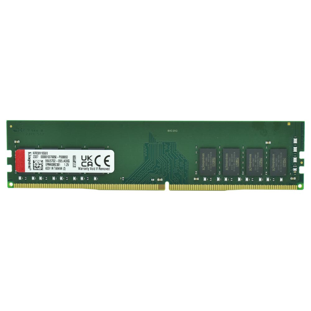 Memória RAM Kingston DDR4 8GB 2666MHz - KVR26N19S8/8