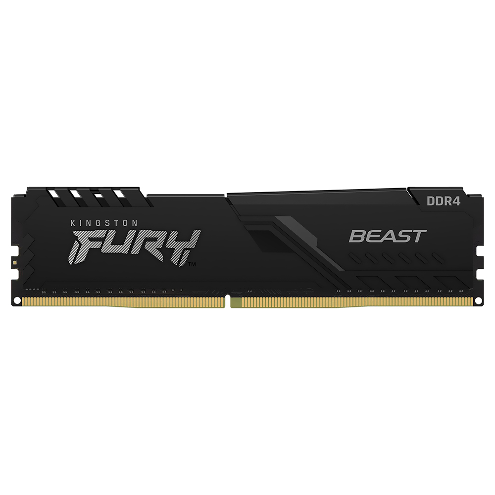 Memória RAM Kingston Fury Beast DDR4 16GB 2666MHz - Preto (KF426C16BB1/16) 