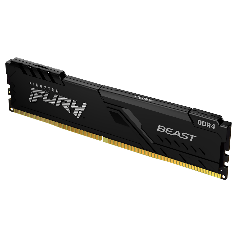 Memória RAM Kingston Fury Beast DDR4 16GB 2666MHz - Preto (KF426C16BB1/16) 