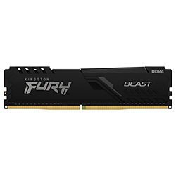 Memória RAM Kingston Fury Beast DDR4 16GB 3200MHz - Preto (KF432C16BB1/16) 